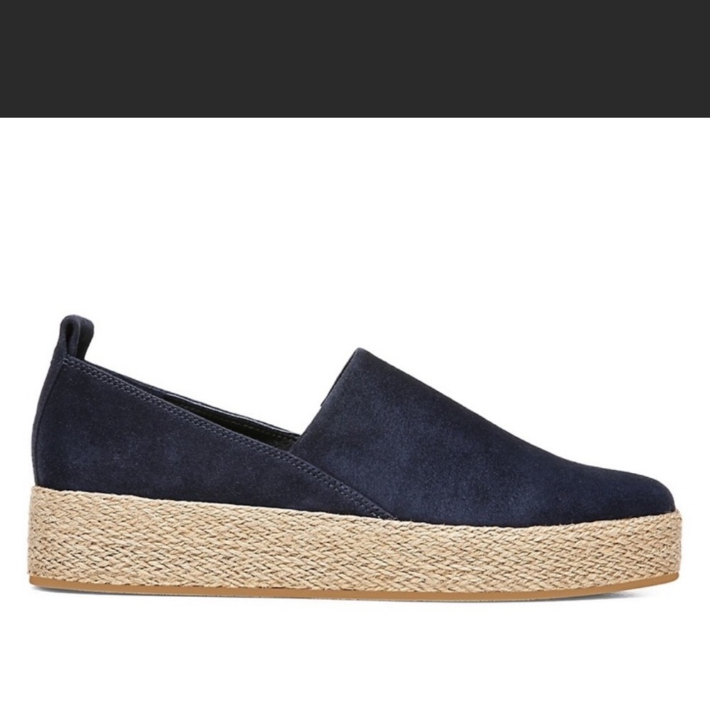 Vince Saxon Espadrille Navy Suede